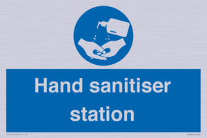 Hand sanitiser station
